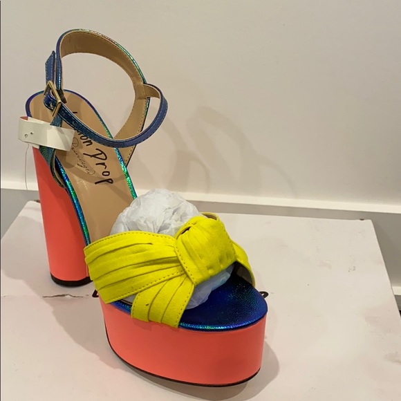 Platform Lemon Drop heels - Picture 3 of 3